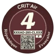 Vignette marron Crit'Air 5 – Véhicule diesel