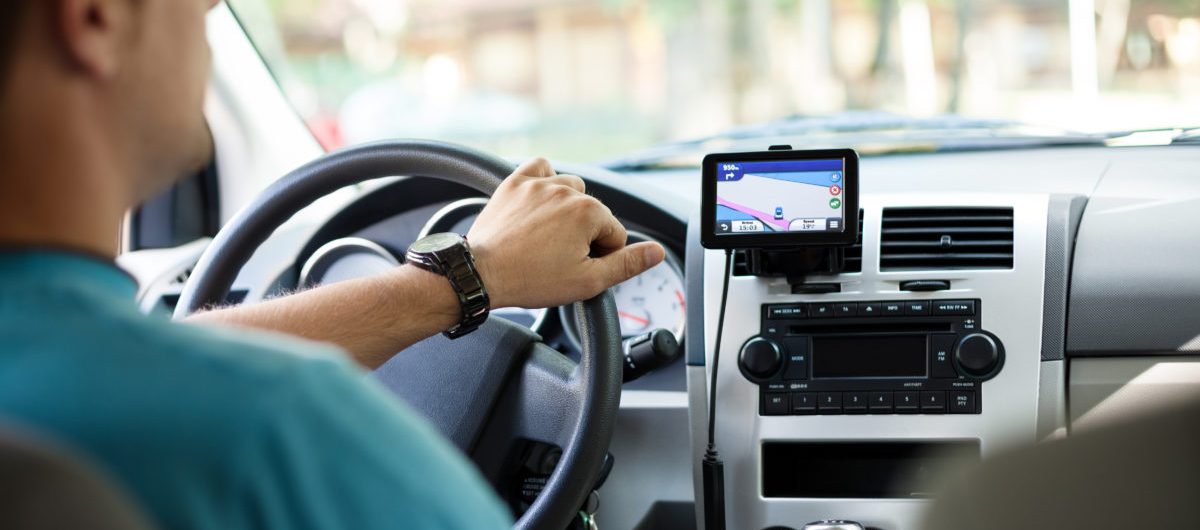 GPS navigation in car